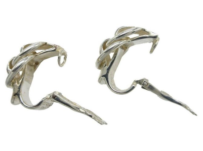 Hermès Orecchini Clip Hermes Duzaneau Argento - vista 5
