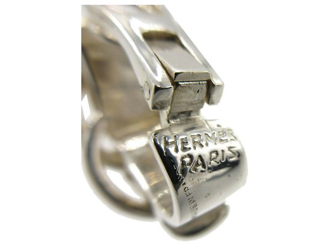 Hermès Orecchini Clip Hermes Duzaneau Argento - vista 7
