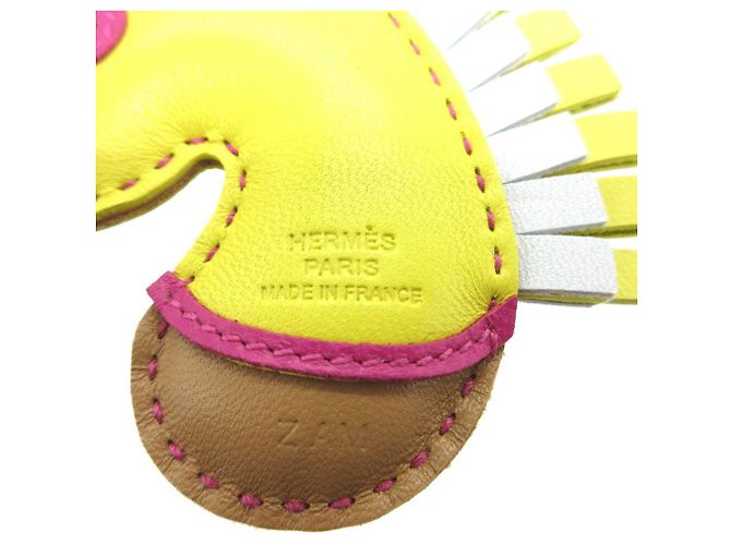 Hermès Portachiavi Hermes GG Camayille in Lime D'oro - vista 5