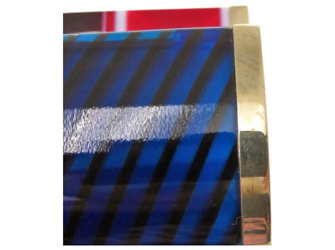Bracciale a farfalla scheletro D-Jungle Pop di Christian Dior Rosso Blu D'oro - vista 9