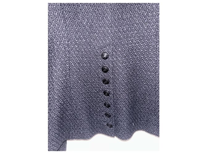 Schwarze Chanel-Jacke aus Tweed - Ansicht 2