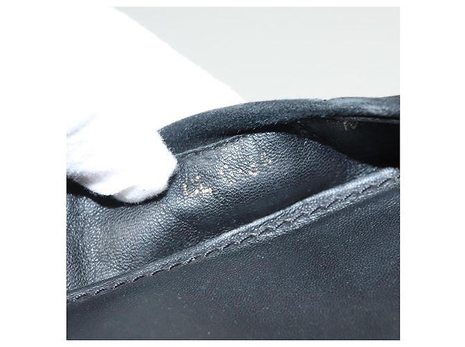 LOUIS VUITTON Décolleté in Suede Nero LV Auth bs25699 - vista 31