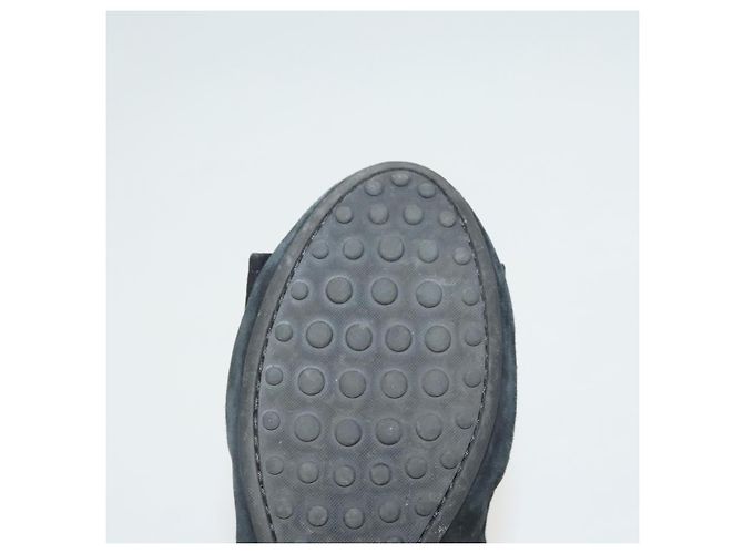 LOUIS VUITTON Décolleté in Suede Nero LV Auth bs25699 - vista 8