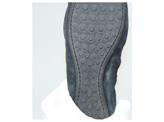 LOUIS VUITTON Décolleté in Suede Nero LV Auth bs25699 - vista 9