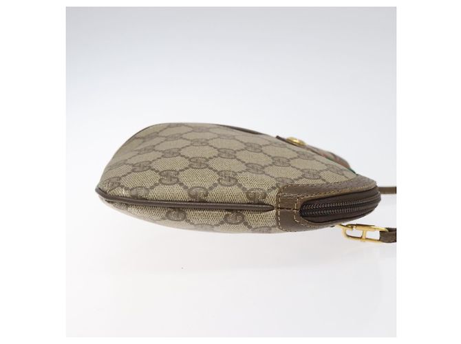 GUCCI GG Supreme Web Sherry Line Borsa a Spalla PVC Beige 904 02 047 Auth 123208 Rosso - vista 3