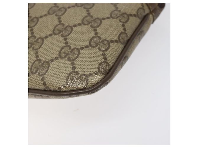 GUCCI GG Supreme Web Sherry Line Borsa a Spalla PVC Beige 904 02 047 Auth 123208 Rosso - vista 8
