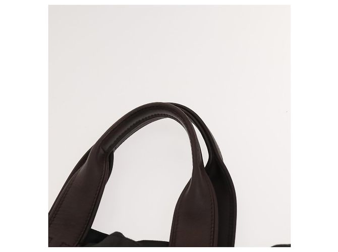 Hermès HERMES Acapulco Cabas MM Borsa Tote in Nylon Marrone Auth bs25764 - vista 8