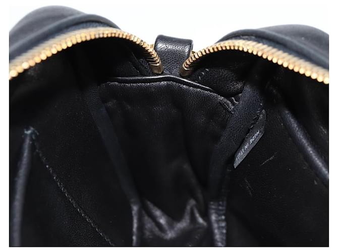 Ribbon PRADA Borsa a Spalla in Pelle Nera e Oro Auth BD2127V Nero D'oro - vista 22