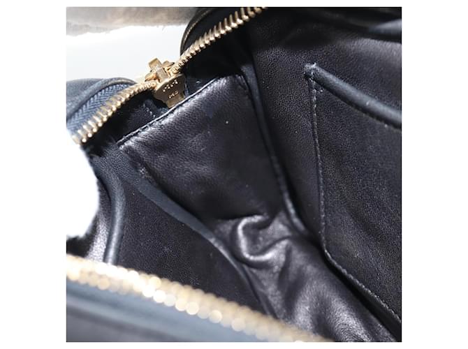 Ribbon PRADA Borsa a Spalla in Pelle Nera e Oro Auth BD2127V Nero D'oro - vista 23