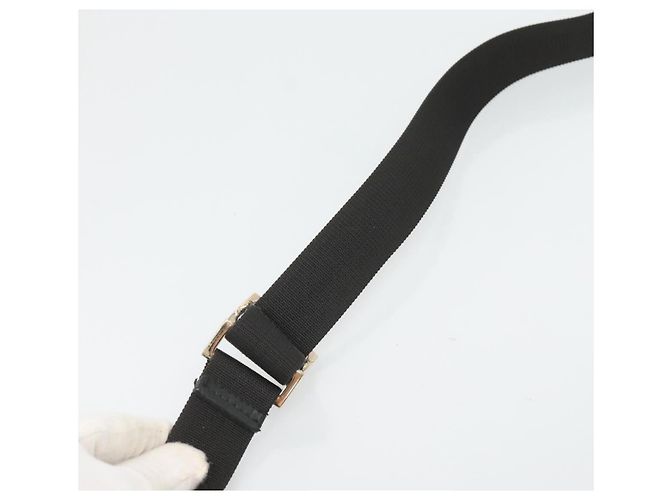 Borsa a Spalla GUCCI GG Canvas Nero Oro 019 0375 Auth SW809 D'oro - vista 14