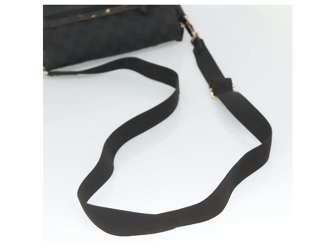 Borsa a Spalla GUCCI GG Canvas Nero Oro 019 0375 Auth SW809 D'oro - vista 7