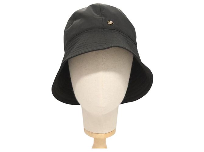 Cappello GUCCI Nylon L Nero 729470 Auth 118857M - vista 13