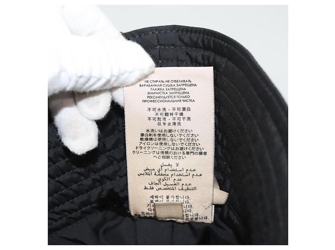 Cappello GUCCI Nylon L Nero 729470 Auth 118857M - vista 17
