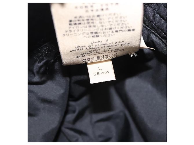 Cappello GUCCI Nylon L Nero 729470 Auth 118857M - vista 18