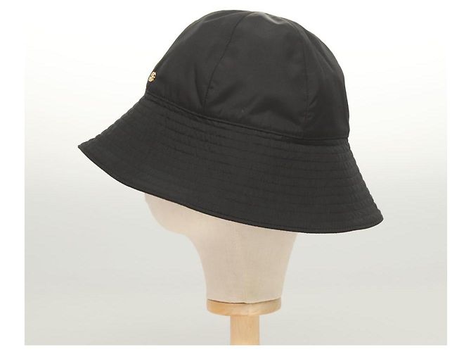 Cappello GUCCI Nylon L Nero 729470 Auth 118857M - vista 3