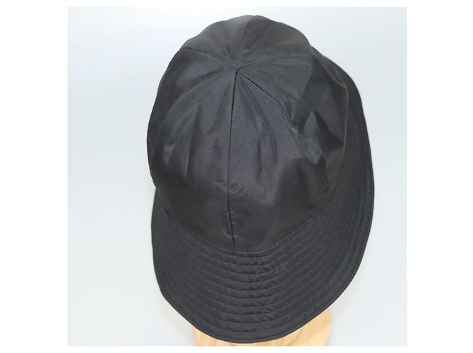 Cappello GUCCI Nylon L Nero 729470 Auth 118857M - vista 5