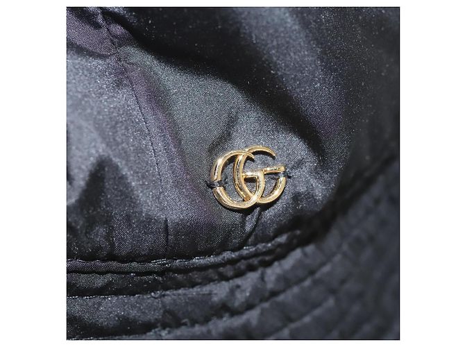 Cappello GUCCI Nylon L Nero 729470 Auth 118857M - vista 6