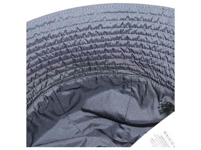 Cappello GUCCI Nylon L Nero 729470 Auth 118857M - vista 9