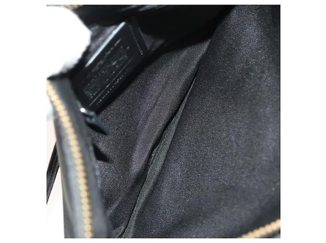 Borsa a spalla Coach in nylon e tela 3 pezzi nero beige arancione Auth bs25684 - vista 17