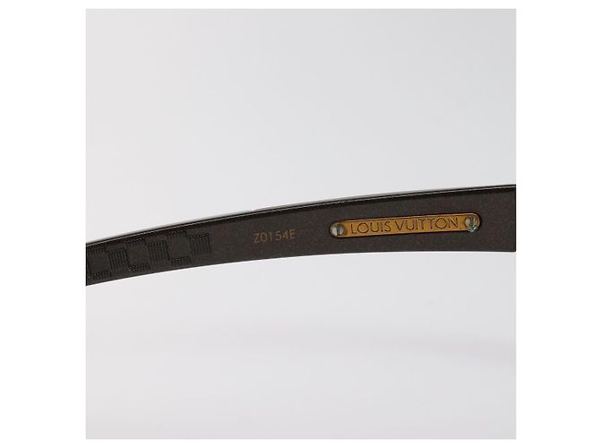 Occhiali da sole LOUIS VUITTON Plastica Marrone Z0154E LV Auth SW876 - vista 11