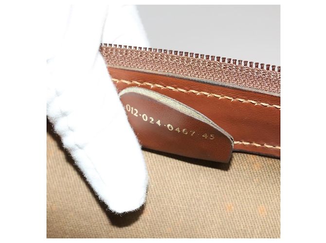 Gucci Borsa Boston Micro GG Supreme PVC Beige Oro 012 024 0467 45 Auth 124459 D'oro - vista 12