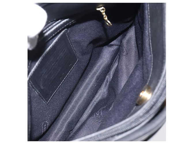 Borsa a spalla Coach in pelle nera argento autentica am8529 Nero - vista 11
