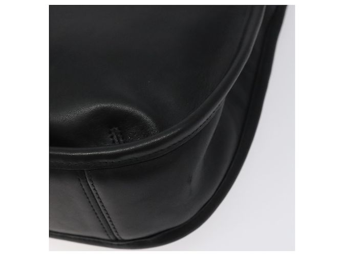 Borsa a spalla Coach in pelle nera argento autentica am8529 Nero - vista 15