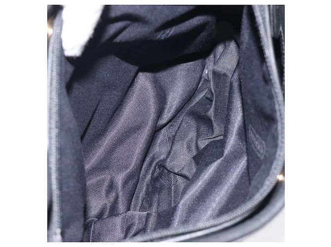 Borsa a spalla Coach in pelle nera argento autentica am8529 Nero - vista 20