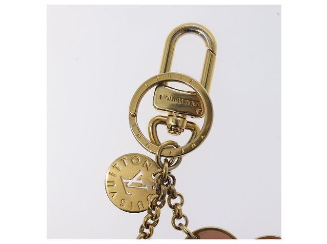 LOUIS VUITTON Portachiavi Looping Charm metallo Oro M66006 LV Auth BD2257 D'oro - vista 3