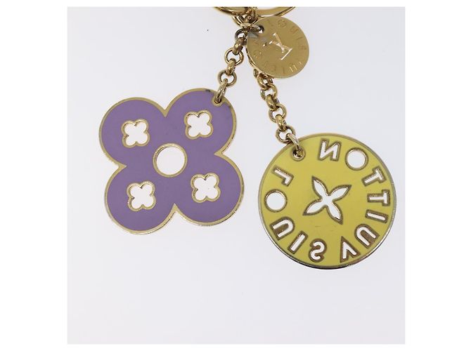 LOUIS VUITTON Portachiavi Looping Charm metallo Oro M66006 LV Auth BD2257 D'oro - vista 4