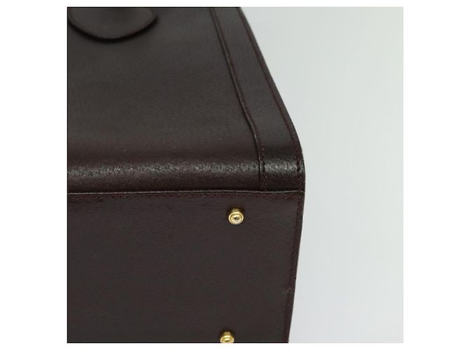 Borsa a mano in pelle Gucci Bamboo marrone oro Auth ep8928 D'oro - vista 14