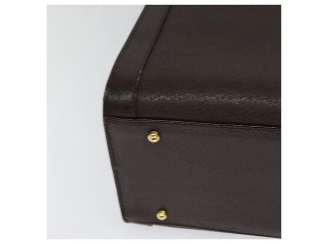 Borsa a mano in pelle Gucci Bamboo marrone oro Auth ep8928 D'oro - vista 15