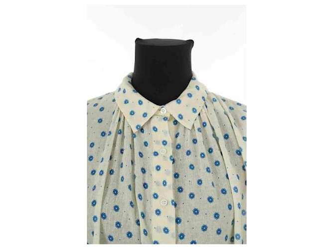 Masscob Blusa de algodón ecru Crudo - vista 2
