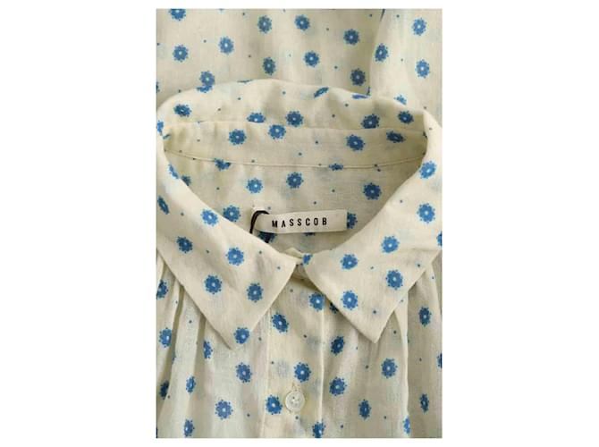 Masscob Blusa de algodón ecru Crudo - vista 5