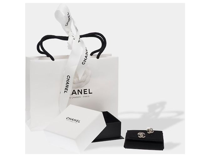Gioielli CHANEL CC in Cristallo Argento - 102635 - vista 2