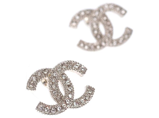 Gioielli CHANEL CC in Cristallo Argento - 102635 - vista 4