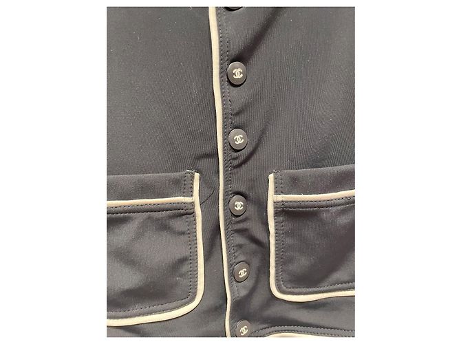 Chanel Crop Top Schwarz Weiß Polyamid - Ansicht 5
