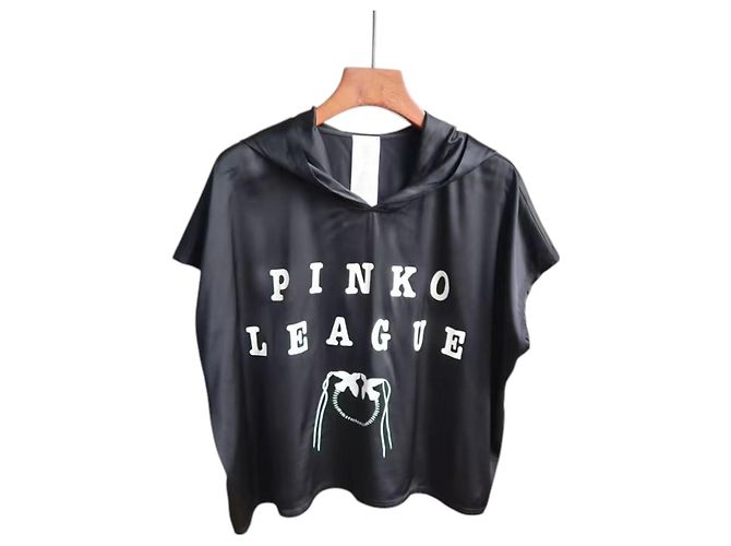 Camiseta con estampado de logo pinko Negro - vista 2