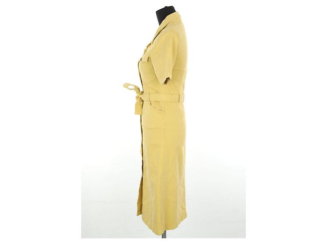 Leon & Harper Abito in cotone giallo - vista 3