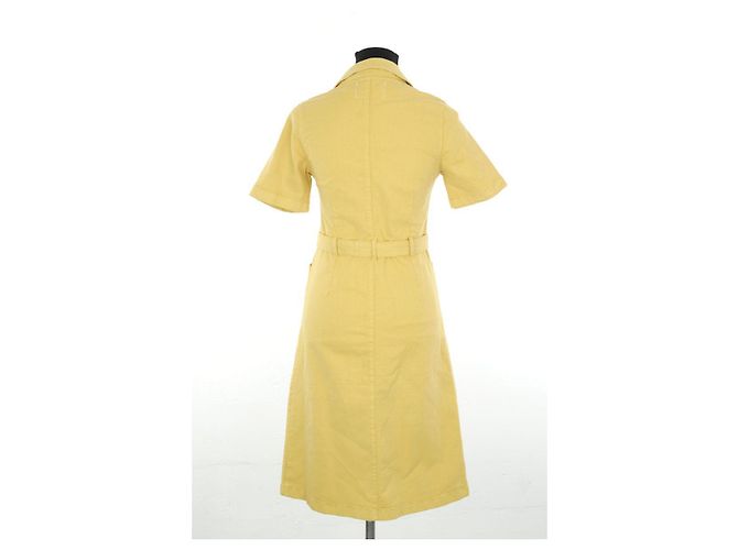 Leon & Harper Abito in cotone giallo - vista 4