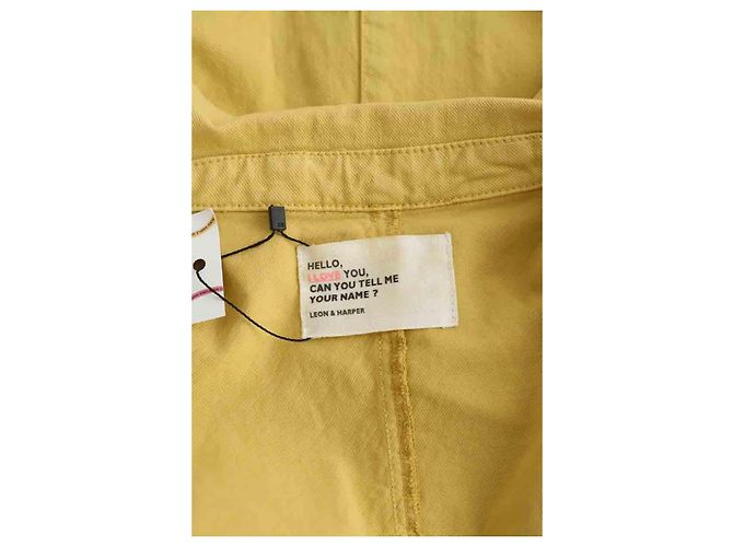 Leon & Harper Abito in cotone giallo - vista 5