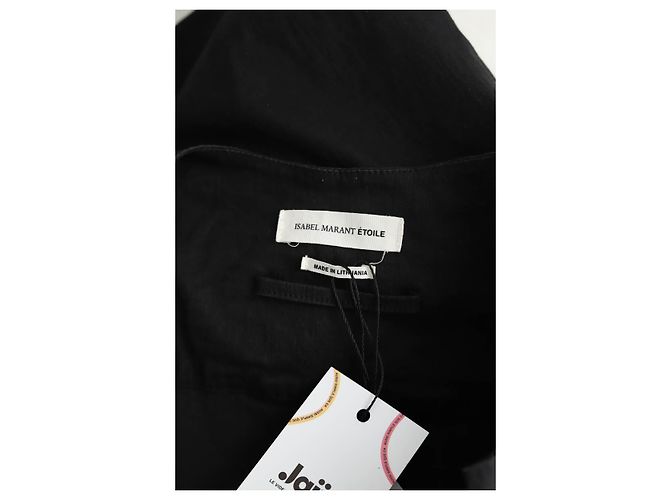 Isabel Marant Etoile Mono de algodón negro - vista 5