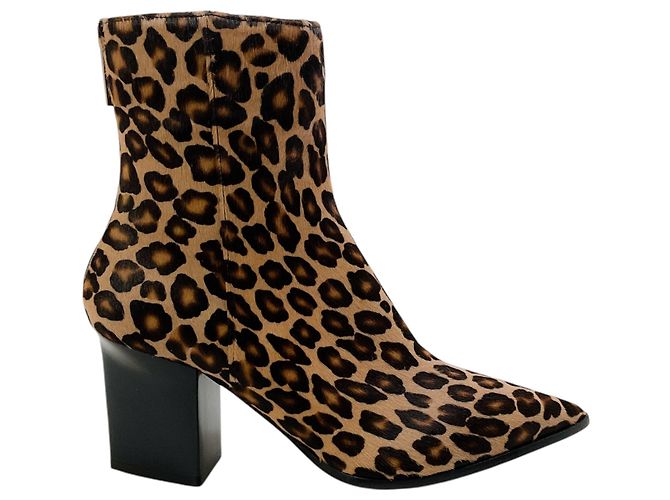 Botines de tobillo Tamara Mellon de piel de potro leopardo Castaño - vista 2