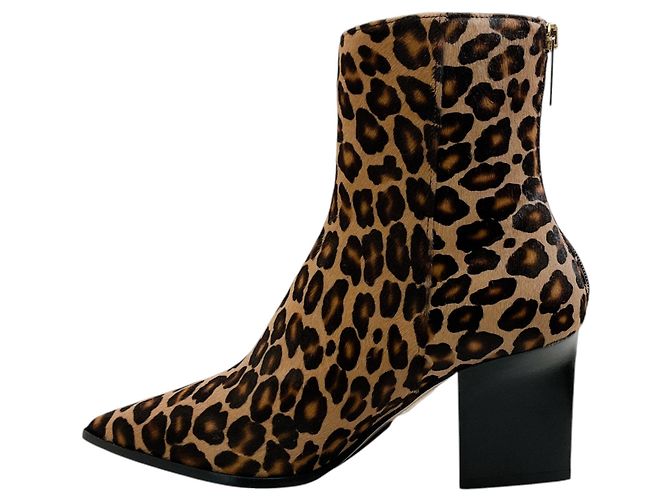 Botines de tobillo Tamara Mellon de piel de potro leopardo Castaño - vista 3