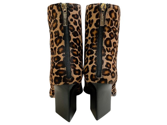 Botines de tobillo Tamara Mellon de piel de potro leopardo Castaño - vista 5