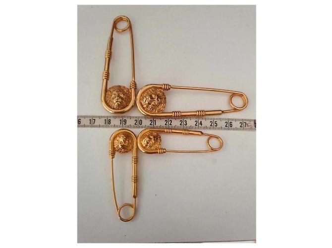 broche VERSACE banhado a ouro - vista 3