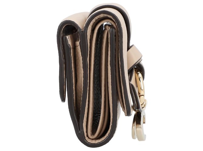 Chloé Alphabet Mini Trifold Geldbörse Braun Beige - Ansicht 3