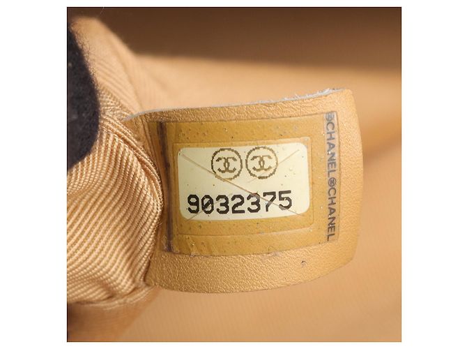 Bolsa Tote de Couro Executive da Chanel Marrom Bege - vista 5
