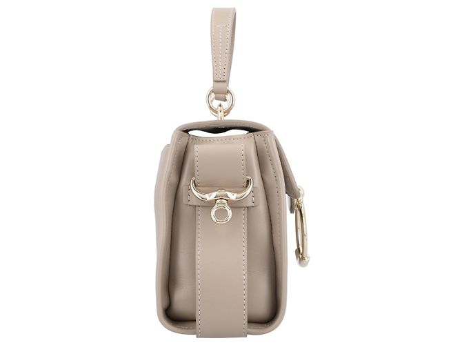 Chloé Mini borsa Tess in pelle grana e morbida Grigio - vista 5