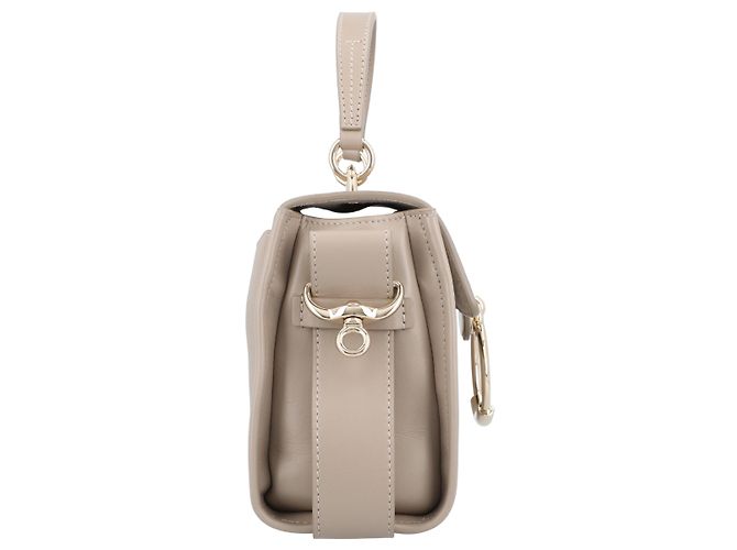 Chloé Mini borsa Tess in pelle grana e morbida Grigio - vista 6
